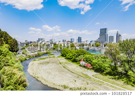 A panoramic view of Sendai city A panoramic view of Sendai city 101828517