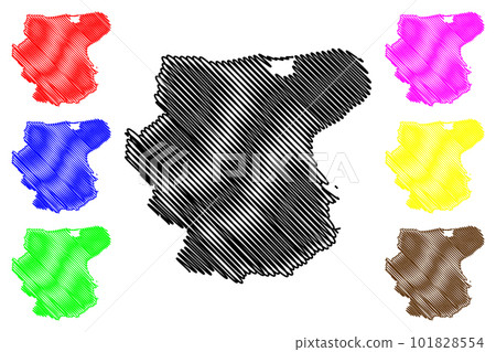 Foggia province (Italy, Italian Republic, Apulia region) map vector illustration, scribble sketch Province of Daunia or Capitanata map Foggia province (Italy, Italian Republic, Apulia region) map vector illustration, scribble sketch Province of Daunia or Capitanata map 101828554