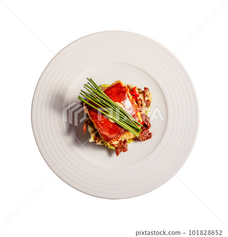 Flat lay of grilled homemade cheese 101828652