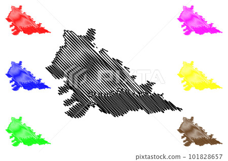Mantua province (Italy, Italian Republic, Lombardy region) map vector illustration, scribble sketch Province of Mantua map Mantua province (Italy, Italian Republic, Lombardy region) map vector illustration, scribble sketch Province of Mantua map 101828657