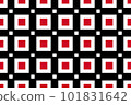 Geometric pattern in the colors of the national flag of Yemen. The colors of Yemen. 101831642