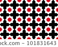 Geometric pattern in the colors of the national flag of Yemen. The colors of Yemen. 101831643