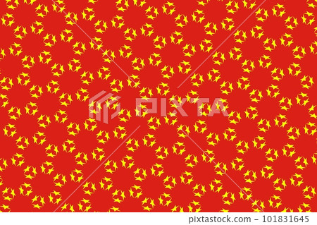 Geometric pattern in the colors of the national flag of Vietnam. The colors of Vietnam. Geometric pattern in the colors of the national flag of Vietnam. The colors of Vietnam. 101831645