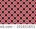 Geometric pattern in the colors of the national flag of Yemen. The colors of Yemen. 101831651