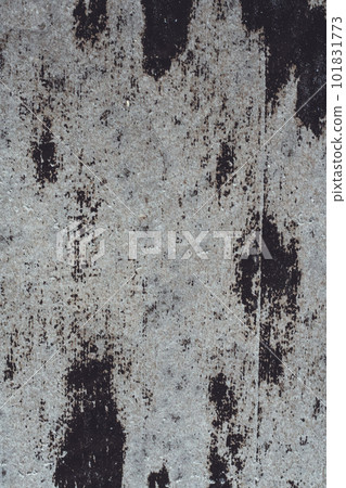Background texture. Gray old stained surface of roofing material. Copy space. Vertical 101831773
