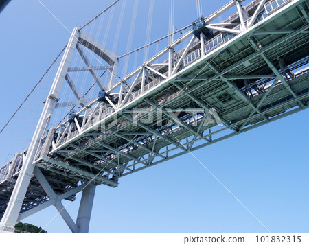 Onaruto Bridge seen from below 101832315