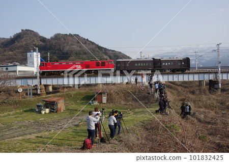 Echigo Tokimeki Railway Oya 31A Class EF510 Hayakawa Railway Bridge 101832425