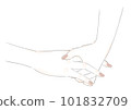 插圖自我按摩手（手部按摩） 101832709