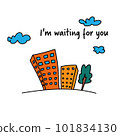 cute funny card, i am waiting for you 101834130