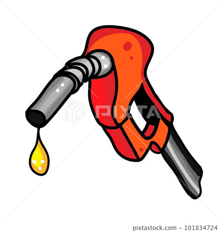 Gasoline Pump Hose on Round Background Gasoline Pump Hose on Round Background 101834724