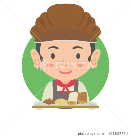 Bakery clerk icon Bakery clerk icon 101837754
