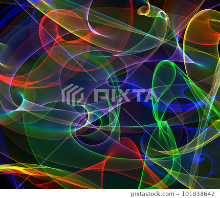 Twisting Vivid Abstract 101838642