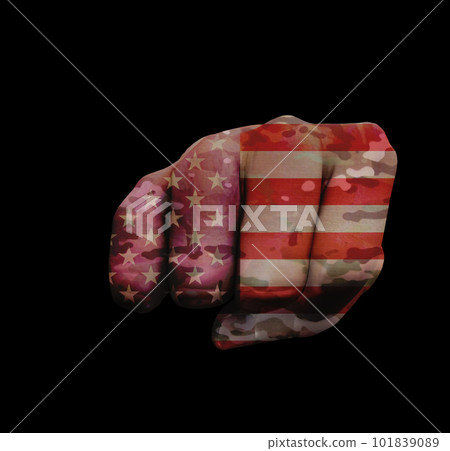 USA Flag and Camo 101839089