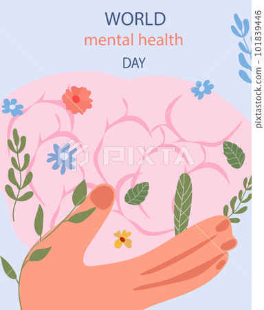 World Mental health day is a crucial part of overall well-being serves as. Mental illnesses can have significant impacts on emotions, thoughts, behaviors, and relationships. Vector World Mental health day is a crucial part of overall well-being serves as. Mental illnesses can have significant impacts on emotions, thoughts, behaviors, and relationships. Vector 101839446