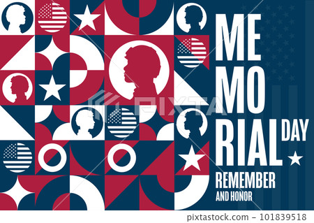 Memorial Day. Remember and Honor. Holiday concept. Template for background, banner, card, poster Memorial Day. Remember and Honor. Holiday concept. Template for background, banner, card, poster 101839518