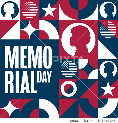 Memorial Day. Remember and Honor. Holiday concept. Template for background, banner, card, poster 101839523
