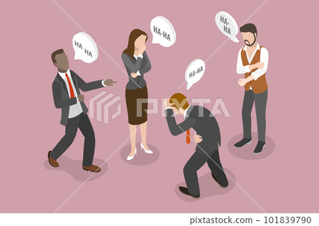 3D Isometric Flat Vector Conceptual Illustration of Joke 101839790
