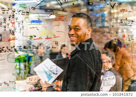 Group of business people have a meeting together in office 101841872