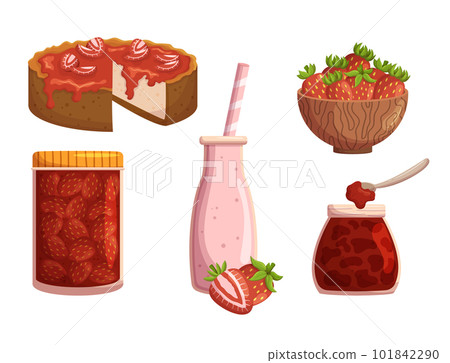Sweet, Juicy, Red Strawberry Berries in Bowl, Dessert, Smoothie, Pie And Jam. Berries Nutrient-rich Packed With Vitamins Sweet, Juicy, Red Strawberry Berries in Bowl, Dessert, Smoothie, Pie And Jam. Berries Nutrient-rich Packed With Vitamins 101842290