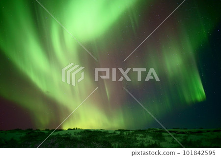 green and red aurora explosion in iceland green and red aurora explosion in iceland 101842595