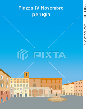 Piazza quattro Novembre, Perugia, Italy 101843022