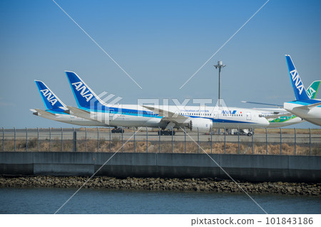 [京濱島翼公園的全日空飛機] 101843186