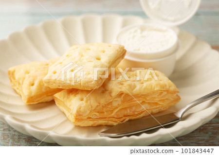 Stick pie and fromage blanc 101843447