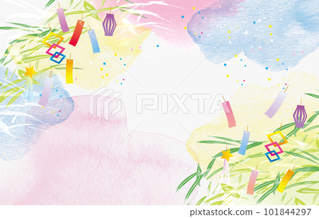 七夕，銀河背景圖 101844297