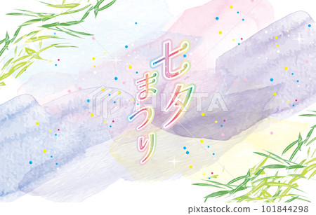 七夕，銀河背景圖 101844298