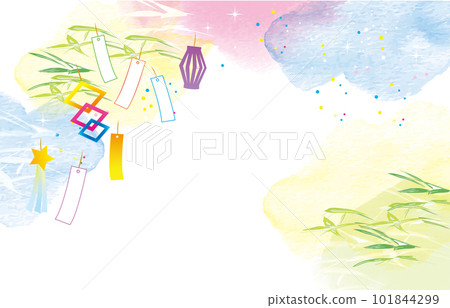 七夕，銀河背景圖 101844299