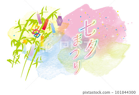 Tanabata, milky way background illustration 101844300