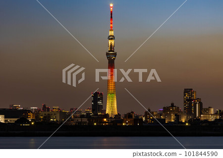 Tokyo Skytree Special illumination (prayers for recovery from the Great East Japan Earthquake) Tokyo Skytree Special illumination (prayers for recovery from the Great East Japan Earthquake) 101844590