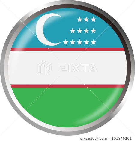 世界國旗圖標 ☆ 烏茲別克斯坦烏茲別克斯坦 ☆ 101846201