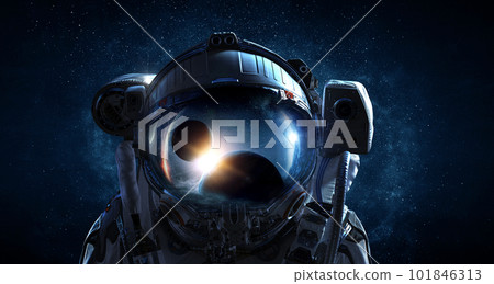 Astronaut and space exploration theme. 101846313