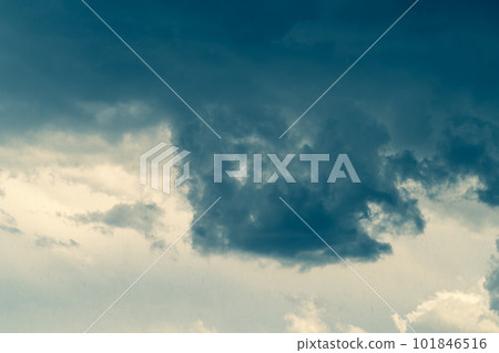 The weather suddenly changes and rain clouds form in the sky, adding warm colors The weather suddenly changes and rain clouds form in the sky, adding warm colors 101846516