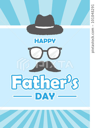 blue radiant background father's day card 101848291