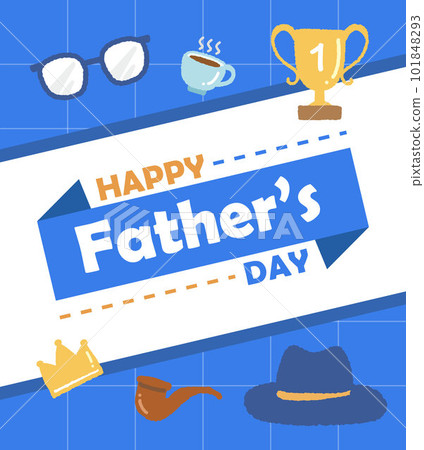 Father's Day Happy Birthday Map, Various Cute Holiday Elements, Celebration Father's Day Coming Father's Day Happy Birthday Map, Various Cute Holiday Elements, Celebration Father's Day Coming 101848293