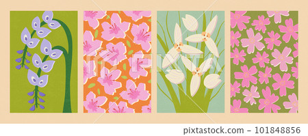 Spring floral elements collection 101848856