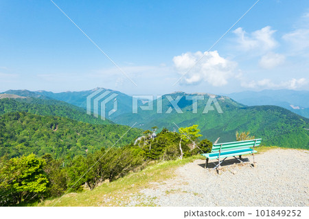 春天攀登劍山(從劍山登山纜車/西島站眺望Tomaru和三峰) 春天攀登劍山(從劍山登山纜車/西島站眺望Tomaru和三峰) 101849252