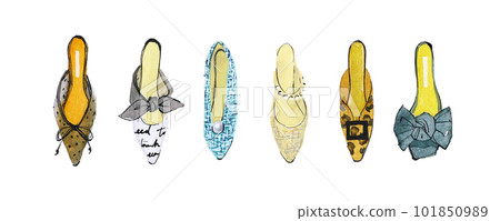 手繪高跟鞋 手繪高跟鞋 101850989