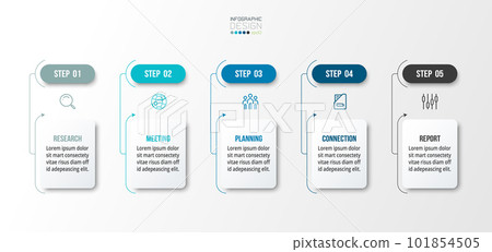 Timeline chart business infographic template. 101854505