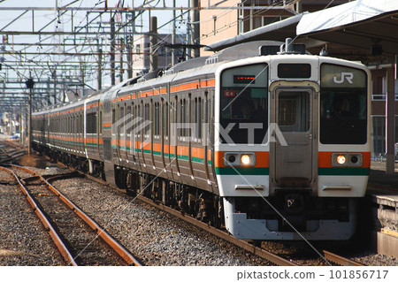 [JU] Takasaki Line 211 series (enhanced skirt car: Ueno ⇔ Takasaki) 101856717