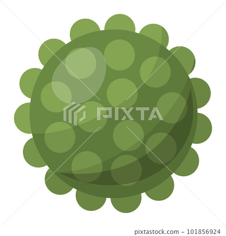 Pet, cat, dog, rubber toy ball with spikes, vector illustration on white background 101856924