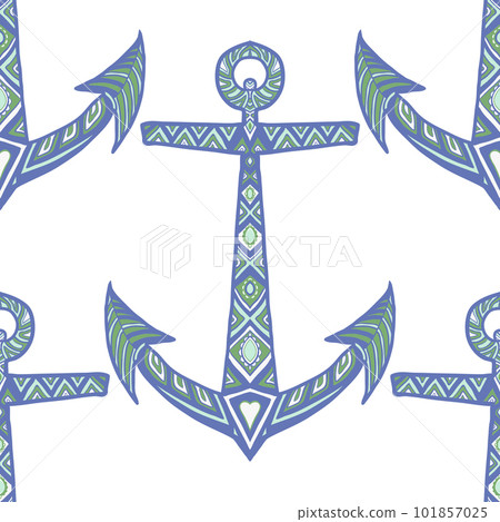 Seamless pattern with anchor. Seamless pattern with anchor. 101857025
