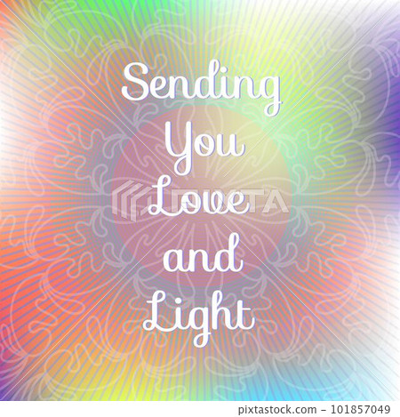 Inspirational quote on blurred background 101857049