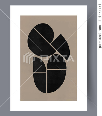 Abstract forms creative minimalism wall art print Abstract forms creative minimalism wall art print 101857431