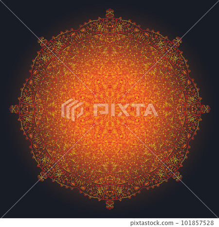 Abstract colorful mandala 101857528