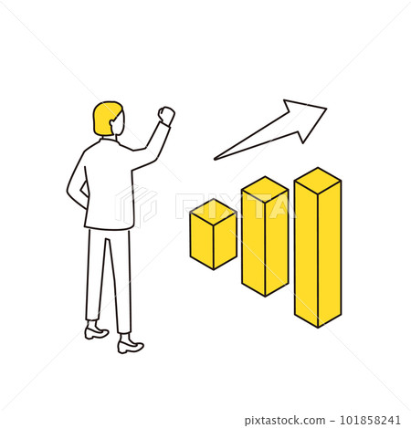 Business woman pleased with improved performance Business woman pleased with improved performance 101858241