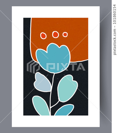 Still life flower floral minimalism wall art print Still life flower floral minimalism wall art print 101860154