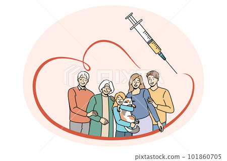 Vaccination and medical protection concept. Vaccination and medical protection concept. 101860705